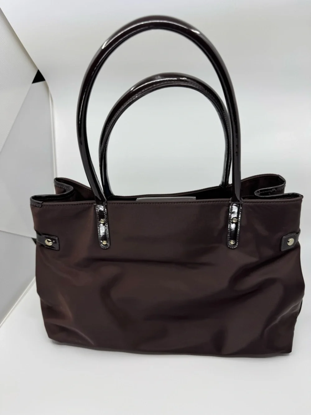kate spade Brown Nylon Tote with Glossy Trim - Picture 4 of 6